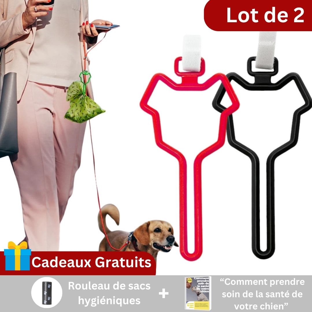 Porte sac à déchets pour chien main libre | LUXELOOT™