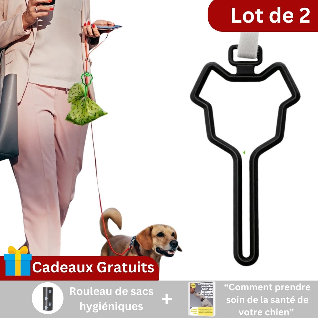 Porte sac à déchets pour chien main libre | LUXELOOT™