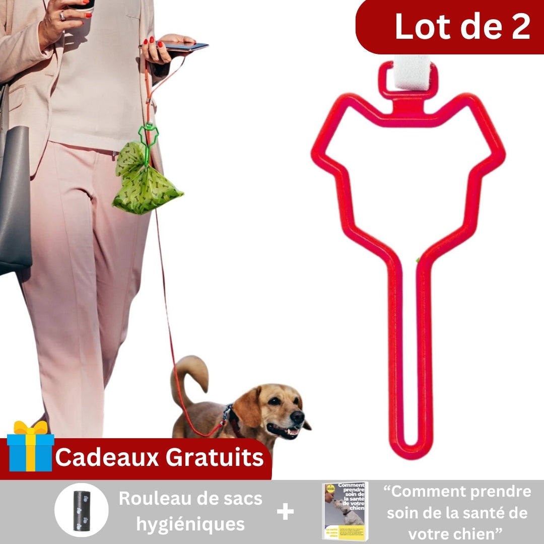 Porte sac à déchets pour chien main libre | LUXELOOT™